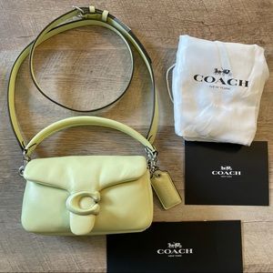 NEW Coach Pillow Tabby 18 Pale Lime